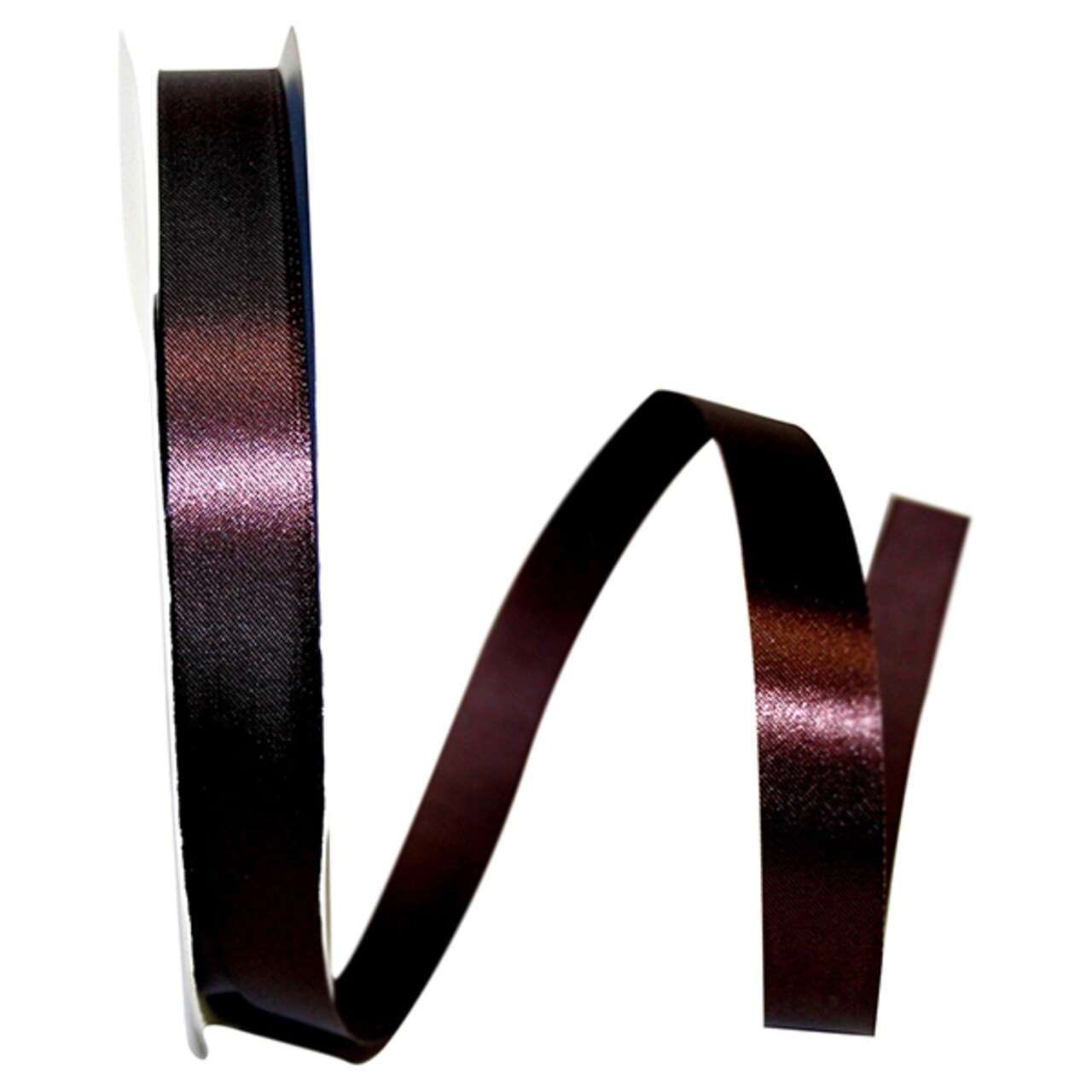Florist Ribbons --- ⅝ inch x 100 yards --- Satin / Acetate Supreme Cooler Ribbon -- Chocolate Color